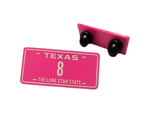 Texas #8 Limited Edition Collectible Enamel Pin - PINK
