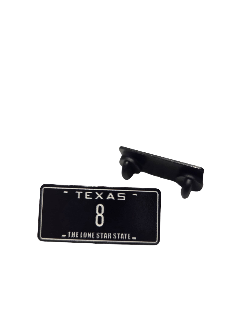 Texas #8 Limited Edition Collectible Enamel Pin - BLACK
