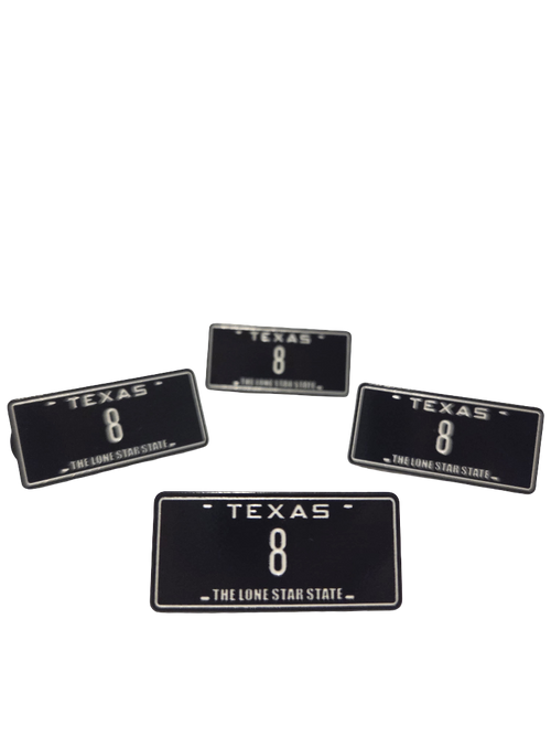 Texas #8 Limited Edition Collectible Enamel Pin - BLACK