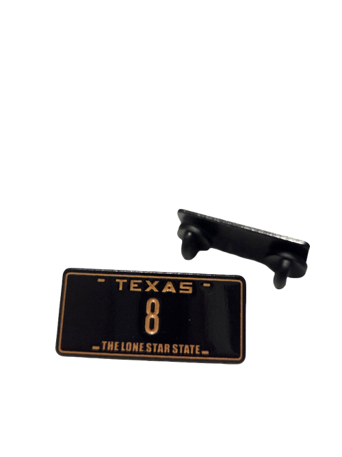Texas #8 Limited Edition Collectible Enamel Pin - GOLD